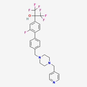 Структурная формула SR2211, CAS 1359164-11-6, формула C26H24N3OF7