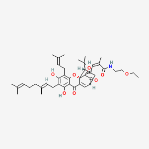 Структурная формула GNA002, CAS 1385035-79-9, формула C42H55NO8