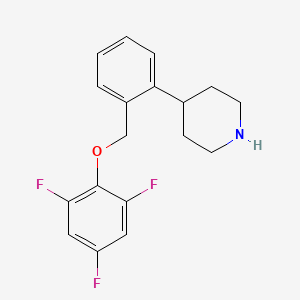 Структурная формула Ampreloxetine, CAS 1227056-84-9, формула C18H18F3NO