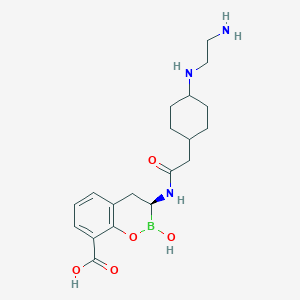 Структурная формула Taniborbactam, CAS 1613267-49-4, формула C19H28BN3O5