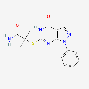 Структурная формула HS94, CAS 1892594-93-2, формула C15H15N5O2S
