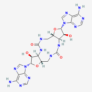 Структурная формула STING CDN agonist IFM Therapeutics, CAS 2197188-04-6, формула C22H26N14O6