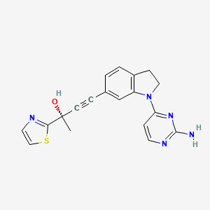Структурная формула Amgen 16, CAS 1202764-61-1, формула C19H17N5Os