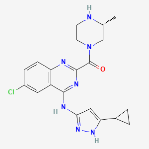 Структурная формула CZh226, CAS 2196199-00-3, формула C20H22ClN7O