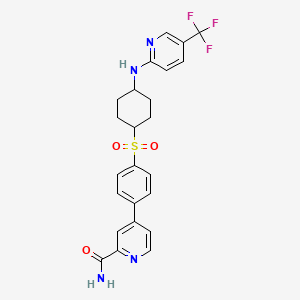 Структурная формула CCR6 inhibitor 35, формула C24H23F3N4O3S