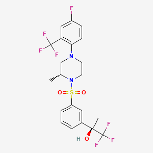Структурная формула HSD-016, CAS 946396-92-5, формула C21H21F7N2O3S