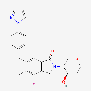 Структурная формула TAK-071, CAS 1820812-16-5, формула C24H24FN3O3