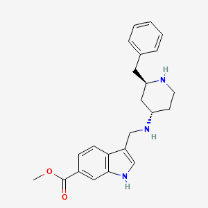 Структурная формула KRAS inhibitor C6ME, формула C23H27N3O2