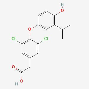 Структурная формула KB-141, CAS 219691-94-8, формула C17H16Cl2O4