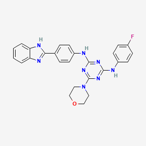 Структурная формула IITZ-01, CAS 1807988-47-1, формула C26H23FN8O