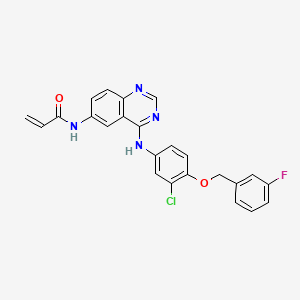 Структурная формула Allitinib, CAS 897383-62-9, формула C24H18ClFN4O2