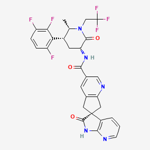 Структурная формула Atogepant, CAS 1374248-81-3, формула C29H23F6N5O3