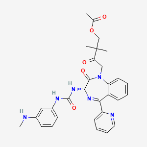 Структурная формула Ceclazepide, CAS 1801749-44-9, формула C30H32N6O5
