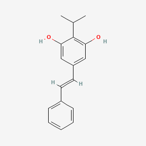 Структурная формула Tapinarof (Benvitimod; GSK2894512), CAS 79338-84-4, формула C17H18O2