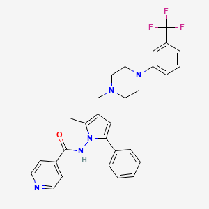 Структурная формула Sudoterb, CAS 676266-31-2, формула C29H28F3N5O
