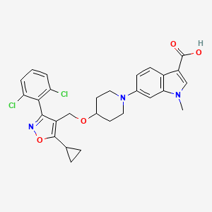 Структурная формула LY-2562175, CAS 1103500-20-4, формула C28H27Cl2N3O4