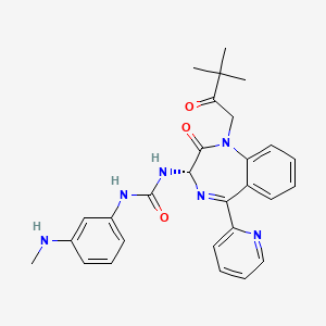 Структурная формула Netazepide, CAS 155488-25-8, формула C28H30N6O3