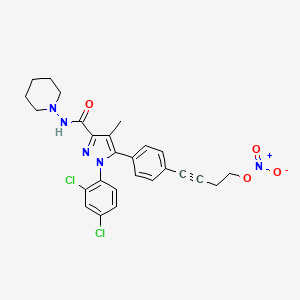 Структурная формула AM-6538, CAS 1245626-00-9, формула C26H25Cl2N5O4