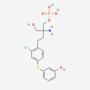 Структурная формула SPM-242 racemate, CAS 749263-43-2, формула C17H21ClNO6PS