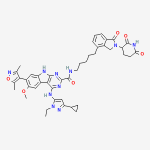 Структурная формула BETd-260, CAS 2093388-62-4, формула C43H46N10O6