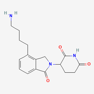 Структурная формула E3 Ligand-Linker Conjugate 5, CAS 2093388-69-1, формула C17H21N3O3