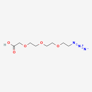 Структурная формула N3-PEG3-CH2COOH, CAS 172531-37-2, формула C8H15N3O5