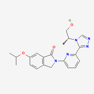 Структурная формула AKS1-IN-19, CAS 2089638-10-6, формула C21H23N5O3