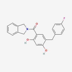 Структурная формула KUNG94, CAS 2134571-29-0, формула C22H18FNO3