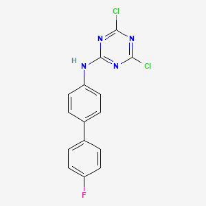 Структурная формула KEA1-97, CAS 2138882-71-8, формула C15H9Cl2FN4