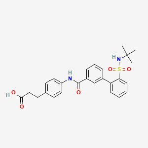 Структурная формула HIV-1 Integrase Inhibitor 1, CAS 2146094-22-4, формула C26H28N2O5S