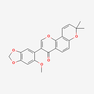 Структурная формула Jamaicin (AnCoA4), CAS 24211-36-7, формула C22H18O6