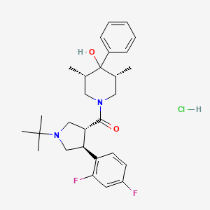 Структурная формула PF-00446687 hydrochloride, CAS 862282-10-8, формула C28H37ClF2N2O2