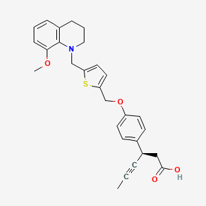 Структурная формула LY2922470, CAS 1423018-12-5, формула C28H29NO4S