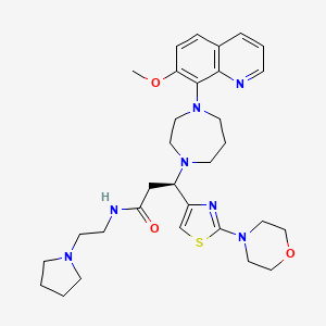 Структурная формула (S)-CCX-777, CAS 1257861-17-8, формула C31H43N7O3S