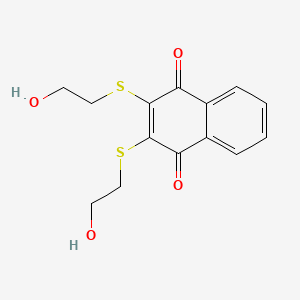 Структурная формула NSC95397, CAS 93718-83-3, формула C14H14O4S2