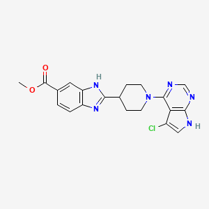 Структурная формула R-10015, CAS 2097938-51-5, формула C20H19ClN6O2