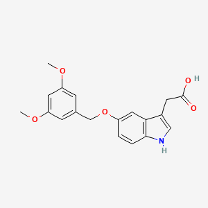 Структурная формула Mitochonic Acid 35, CAS 1611470-23-5, формула C19H19NO5
