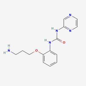 Структурная формула XL-844, CAS 631864-00-1, формула C14H17N5O2