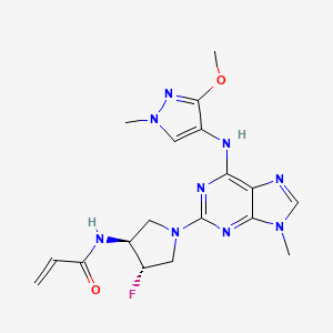 Структурная формула PF-06747775, CAS 1776112-90-3, формула C18H22FN9O2