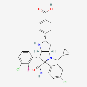 Структурная формула BI-0252, CAS 1818291-27-8, формула C30H26Cl2FN3O3