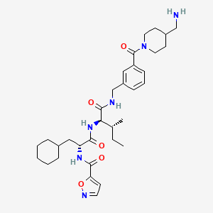 Структурная формула GB-110, CAS 1252806-70-4, формула C33H48N6O5