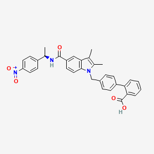 Структурная формула SR-1664, CAS 1338259-05-4, формула C33H29N3O5