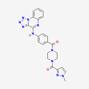 Структурная формула TNKS-IN-41, CAS 1584646-59-2, формула C24H22N10O2