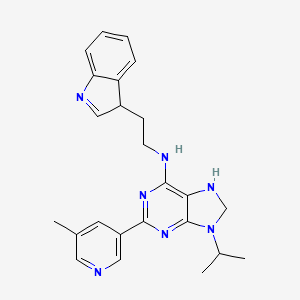 Структурная формула GNF-351, CAS 1227634-69-6, формула C24H25N7
