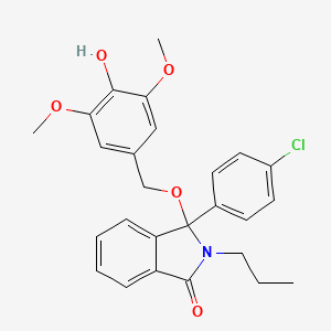 Структурная формула NU-8231, CAS 878022-36-7, формула C26H26ClNO5