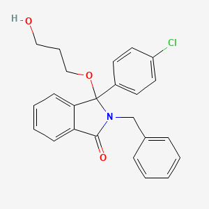 Структурная формула NU-8165, CAS 849723-20-2, формула C24H22NO3Cl