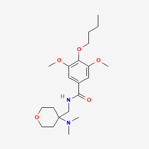 Структурная формула Opiranserin, CAS 1441000-45-8, формула C21H34N2O5