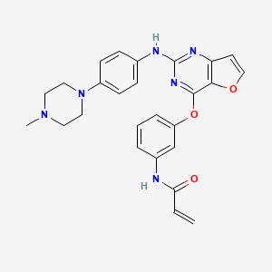 Структурная формула Poseltinib, CAS 1353552-97-2, формула C26H26N6O3