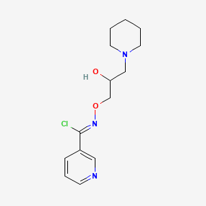 Структурная формула Bimoclomol, CAS 130493-03-7, формула C14H20N3O2Cl
