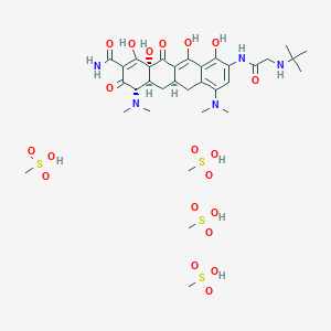 Структурная формула Tigecycline tetramesylate, формула C33H55N5O20S4
